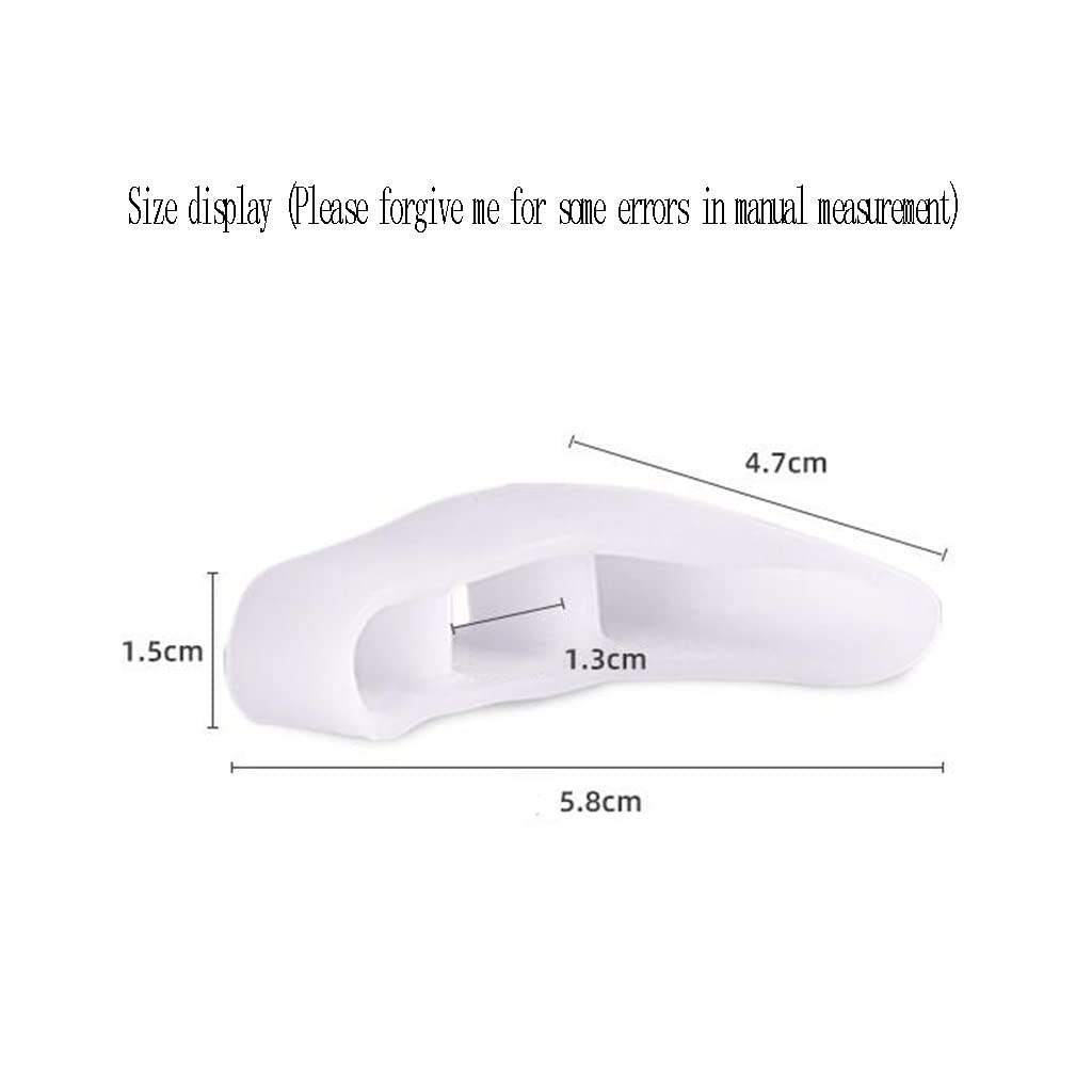 Corrector de valgo del pulgar, separador de superposición de dedos divididos en varo, alisador de gel de silicona, protector para aliviar el dolor, herramientas para el cuidado de los pies del juanete
