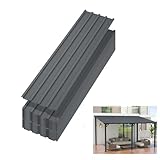 20 pcs Metal Roofing Panels, 6ft Galvanized Steel Corrugated Roof Sheets Gazebo Top Cover Garages, Sheds, Stables Replacement for Patio Outdoor Garden