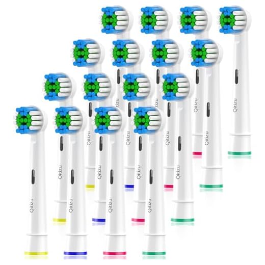 Qitizu Cabezales de Recambios Compatible con Cepillos Electricos Oral b Pro Smart Genius Vitality Advance Power, 16 Piezas