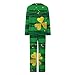 Comfy Holiday Lounge Sets for Women Gradient Color Luck Irish Shamrock Matched Sleepwear Wear Green Pj Party Outfit