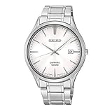 seiko sapphire crystal Saphirglas Seiko Quarz Herren-Uhr Edelstahl mit Metallband SGEG93P1