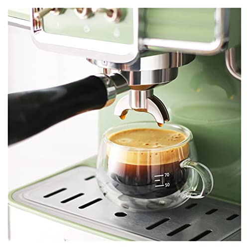 VVHUDA Espressomaschine, 15-Bar-Espressomaschine mit Milchaufschäumstab und kompaktem Design, professionelle Espressomaschine für Cappuccino und Latte small Gift