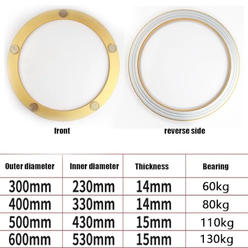 Base pivotante de plateau tournant pour créer une table chaleureuse