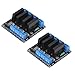 ZHWXFW 2 Pcs 5V 4-Channel Solid State Relay Module SSR with Fuse for Industrial Controls Projects