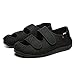 Nwarmsouth Zapatillas hinchables Ajustables,Pies hinchados Zapatos Transpirables deformados, Zapatos de rehabilitación de diabetes-43_2 Negro,Zapatos Antideslizantes Ajustables