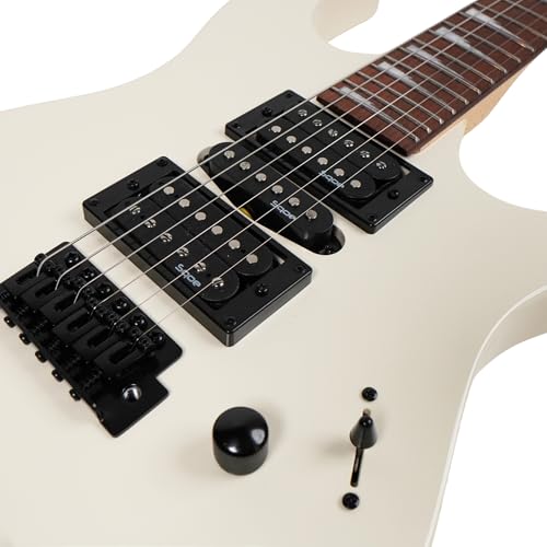 Image of SEIB370 Electric Guitar, HSH Pickups, Basswood Body, Rosewood Fingerboard (White)