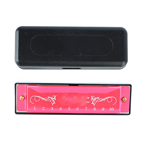 Harmonica Aluminium & Acier Inoxydable 10 Trous Harmonica 20 Mélodies Léger Voyage Débutant (Rose rouge) - Les Beatles, Paul McCartney, John Lennon, RIngo Starr, George Harrison Harmonica Aluminium & Acier Inoxydable 10 Trous Harmonica 20 Mélodies Léger Voyage Débutant (Rose rouge) – Image 7