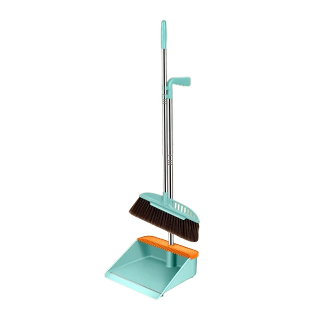 Moderno Juego de Escoba y recogedor para el hogar, Escoba barredora de Mango Largo con recogedor, Conjunto Combinado para Interior Conveniente