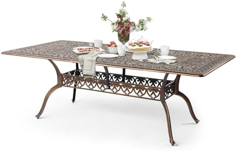 VINGLI 8-Person Outdoor Dining Table...