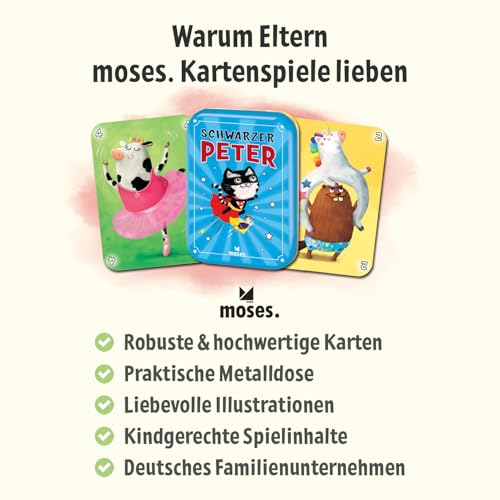 moses. Schwarzer Peter | Spiele-Klassiker | Für Kinder ab 4 Jahren, bunt