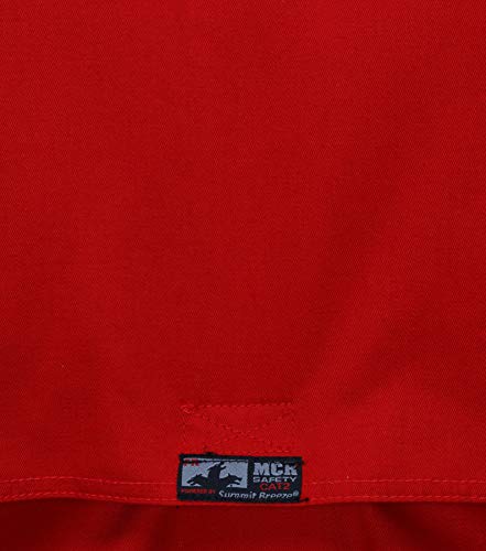 Image of MCR Safety Summit Breeze Flame Resistant FR Coveralls, 7 oz Cotton, Work Coveralls, Red, 38 Tall