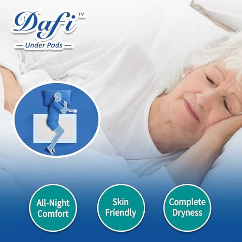 Image of DAFI Disposable Incontinence Bed Pads, 30 inchx 36 inch(200 Count) Thick Underpads, Effective Odor Control Pee Pads, Chucks Pads, Protection for Elderly, Adults, Babies, Pack of 4