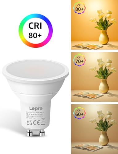 Lepro GU10 LED Warmweiss Lampen, 4.5W 345lm, Nicht Dimmbar, 5 Stück – Ansicht 5