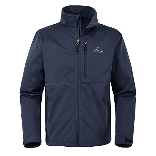 donhobo Winterjacke Herren Wasserdicht Softshell Jacke Full Zip Fleece...