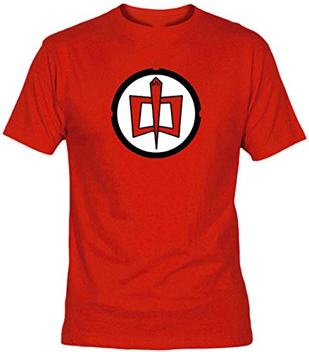 Camisetas EGB Camiseta Gran Héroe Americano Adulto/niño ochenteras 80´s Retro (Rojo, L)