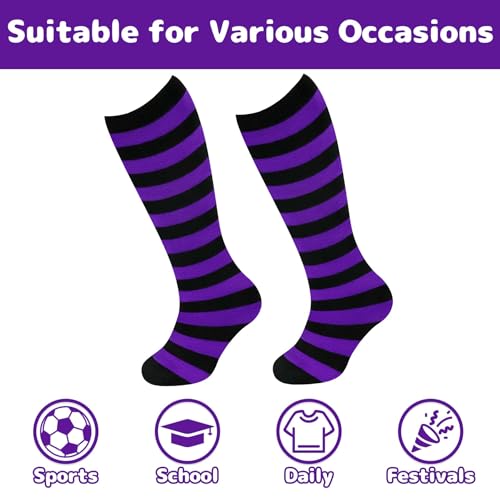 Image of Olreco 1 Pack Toddler Kids Youth Soccer Socks Girls Boys Baseball Socks Youth Knee High Softball Football Accessories Cotton