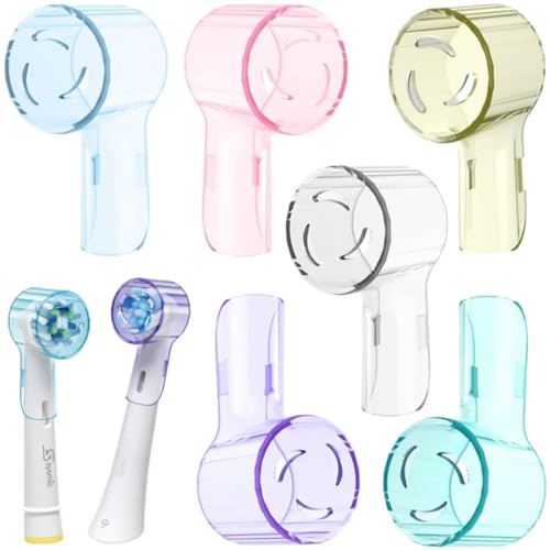 SYSMIC iO Toothrbush Head Covers for iO & Round Heads Oral B Compatible Universal Electric Brush Protective Hygiene Travel Cap
