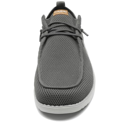 Image of 1TAZERO Mens Wide Width Slip On Shoes with Arch Support Insoles Men Lightweight Casual Loafer for Elderly & Wide Feet Plantar Fasciitis Walking Shoes