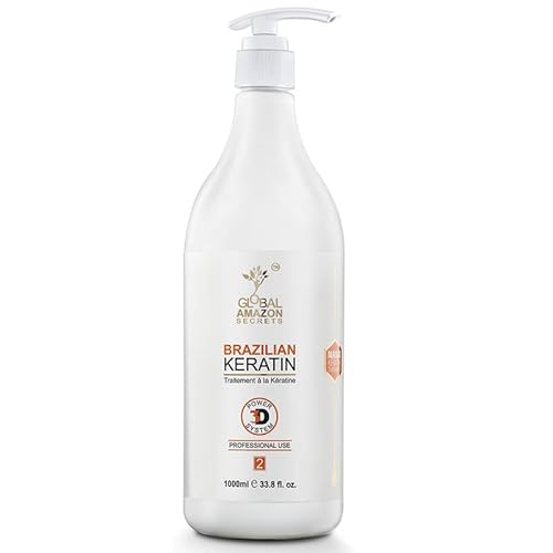 GLOBAL AMAZON SECRETS Brazilian Professional Smoother-Shinier Damage free Hair | Deep nourishment | Controls Frizz 1000 Ml