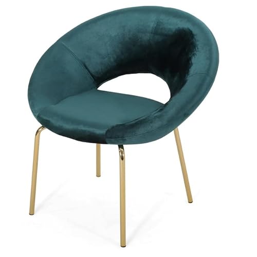 Gdf Studio Denise Modern Glam Velvet Accent Chair, Teal And Gold #TOP17