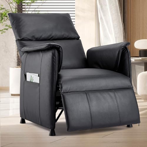 Garvee Elertric Recliner Chair with Memory Function PU Leather, Adjustable Single Recliners Sofa with Remote Control for Adults, Home Theater Seating