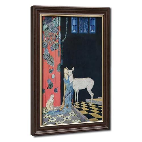 Poster Virginia Frances Sterrett de haute qualité avec cadre suspendu en toile