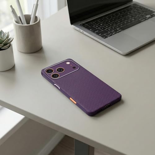 Image of Jkobi Liquid Silicone Back Cover Case for Apple iPhone 17 Pro Max (Camera Protection | Side Grip Texture | Soft and Flexible)