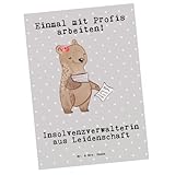 Mr. & Mrs. Panda Karte Insolvenzverwalterin Leidenschaft - Geschenk, Geburtstagsgrüße, Geburtstagskarte, Geburtstagskarten, Karten, Einladungskarte