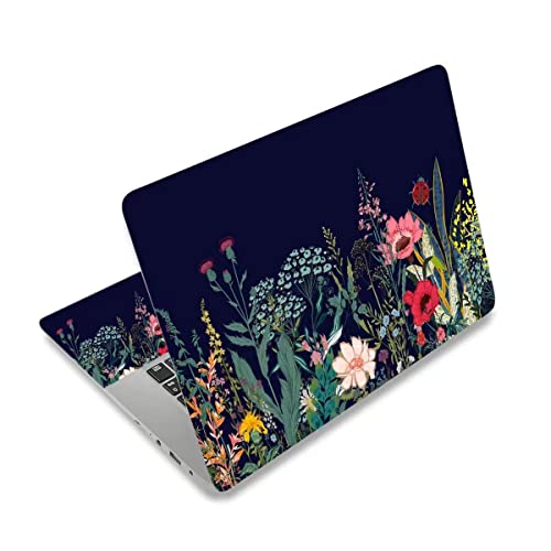 Image of DINKY Laptop Skin Sticker Decal, 12 inch 13 inch 13.3 inch 14 inch 15 inch 15.4 inch 15.6 inch Laptop Universal Reusable Vinyl Skin Stickers Cover Art Decal Notebook PC Personalized Protector-Colorful Flor