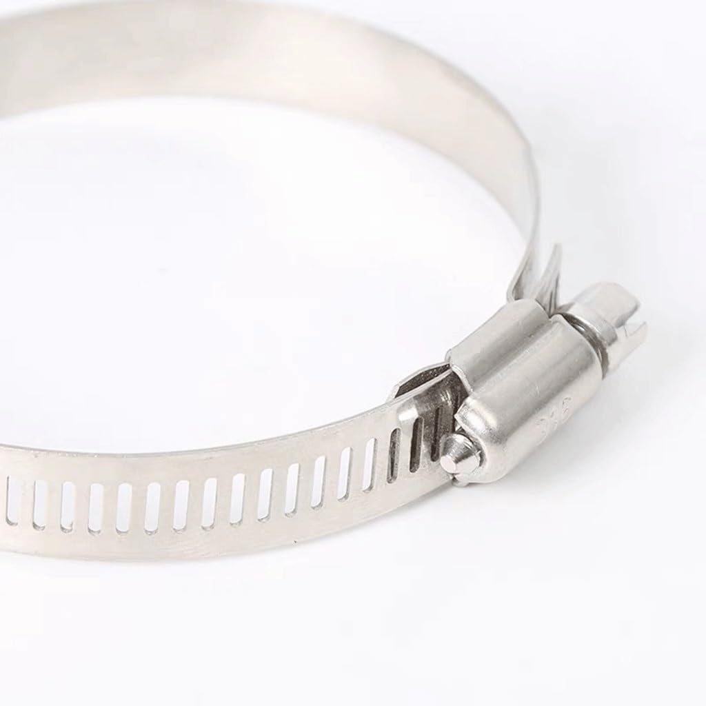 10 szt. zacisków do węży ze stali nierdzewnej – regulowane zaciski do zastosowań w motoryzacji, przemyśle i domu, od 8 mm do 197 mm(105-127mm)