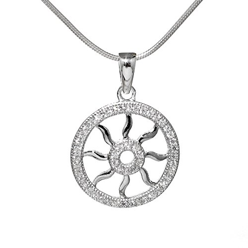 SILVEGO Ciondolo da Donna in Argento 925 Sole con