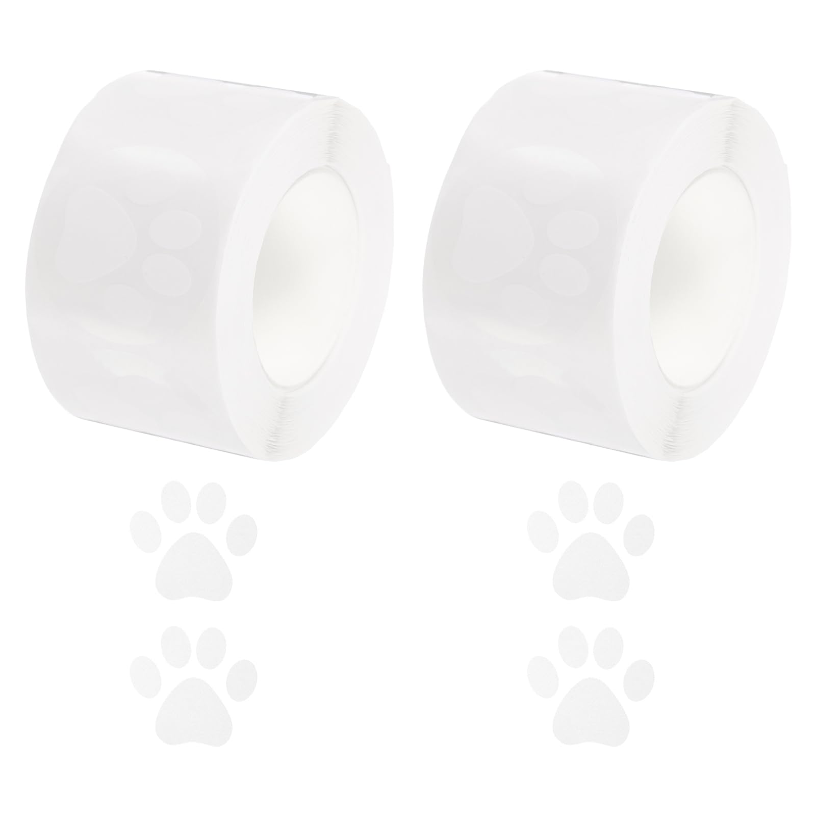 Étiquettes autocollantes blanches transparentes 3,8 cm MECCANIXITY pour activités manuelles