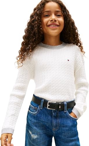 Sweater Tommy Hilfiger blanc pour habiller facilement bébé en hiver