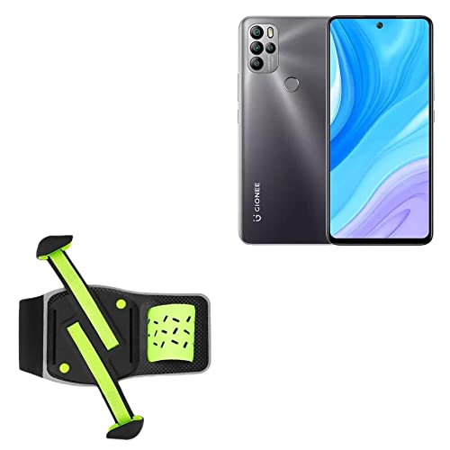 BoxWave Holster Compatible with Gionee M15 - FlexSport Armband, Adjustable Armband for Workout and Running - Stark Green