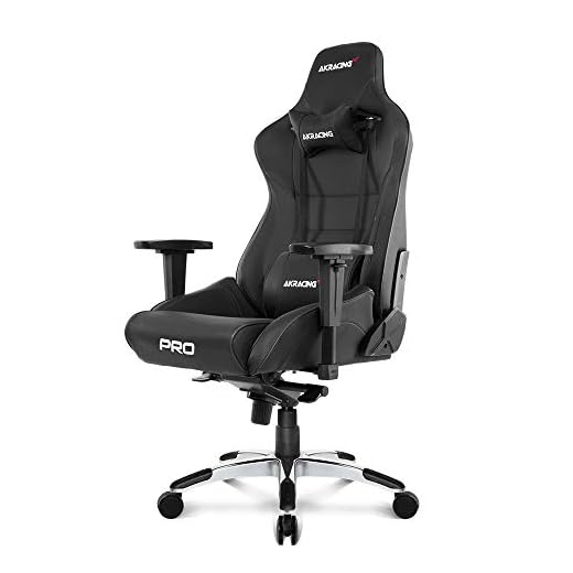 AKRacing Masters Series Pro Luxury XL Gaming Chair, BLACK