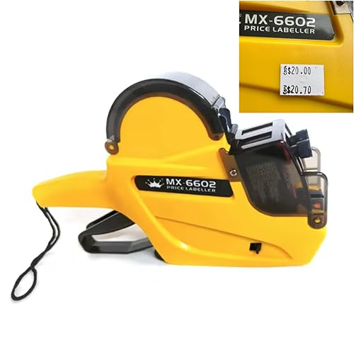 Generic MX-6602 Dual Pricing Label Gun for New York Merchants – Compliant with New State Law for Card and Cash Pricing, Medium