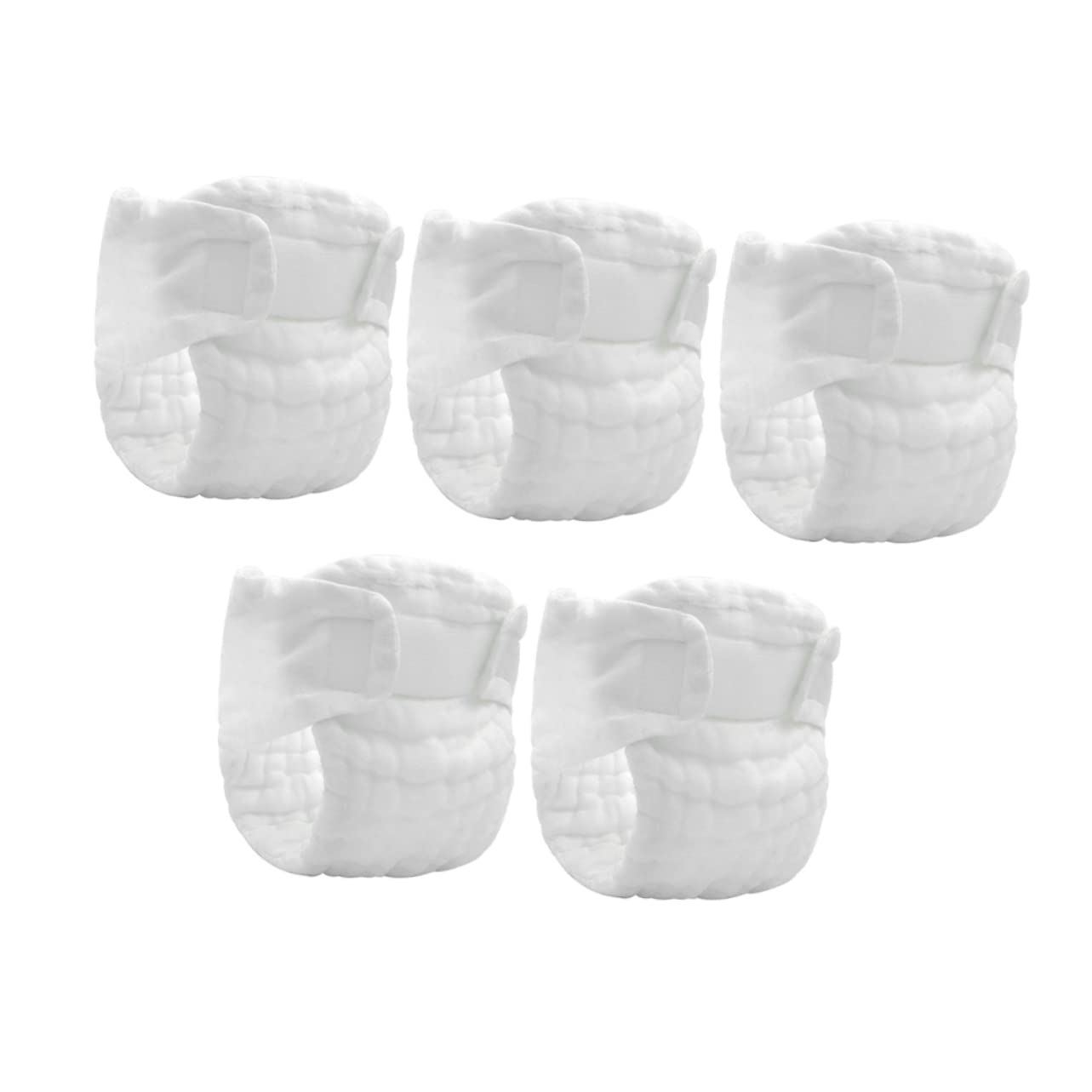 Beatifufu Newborn Cloth Diapers 5pcs Washable Diaper Pants Leakproof Soft Gentle Material