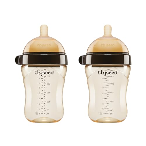 Image of Thyseed PPSU Natural Breast-Like Bottle with Nipple(0-3 Months),10oz，2pack