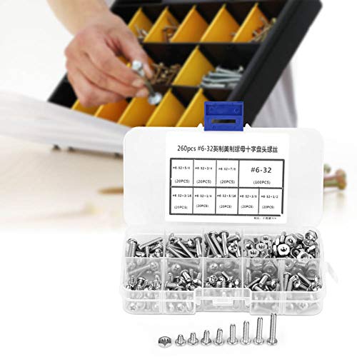TICFOX 260Pcs 6-32 Screws Set - Image 3