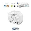 ATMOSS-Regulador-LED-Interruptor-WiFi-TRIAC-CONTR-043-Carga-Maxima-150w-LED-Domotica-para-el-Hogar-Compatible-con-Alexa-y-Google-Home-Pastilla-Interruptor-para-Apps-Smart-Life-y-Tuya