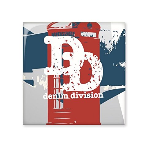 Carreau de céramique au design illustration denim art rouge