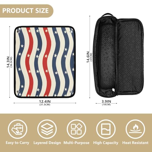 Organizador para herramientas de cabello con protector térmico miniatura 4