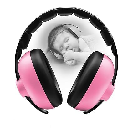 Baby Noise Cancelling Headphones, Ear Protection Earmuffs Noise Reduction for 0-3 Years Kids/Toddlers/Infant, for Babies Sleeping, Airplane, Concerts, Movie, Theater, Firework (Pack of 1-Multicolour) 1