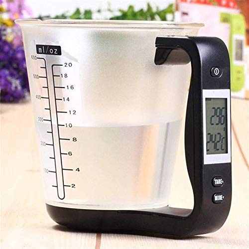 Balance de cuisine avec mesure de température et verre doseur électronique