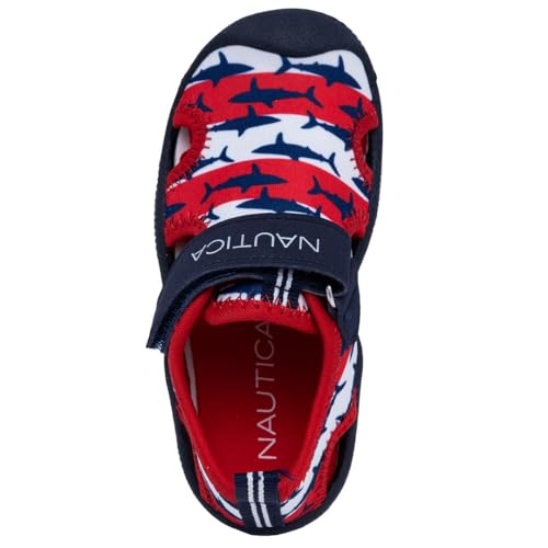 Image of Nautica Kids Water Shoes for Boys Girls Toddler Quick Dry Swim Shoes Aqua Socks Beach Pool Closed Toe Barefoot Summer Watershoes for Toddlers Size 5-12