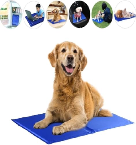 Tapete Gelado Resfriamento para Cães e Gatos, Colchonete Refrescante para Pet TAMANHO GRANDE 50cm X