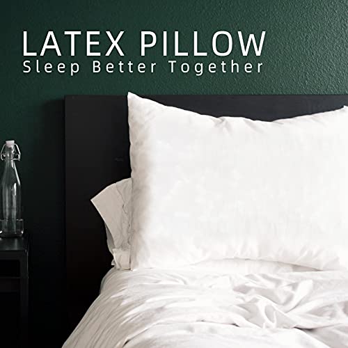 Cottoncolors Adjustable Shredded Premium Latex Pillow, 100% Talalay Extra Soft Latex Pillow Hotel Collection Grade For Sleeping - Queen Size #TOP5