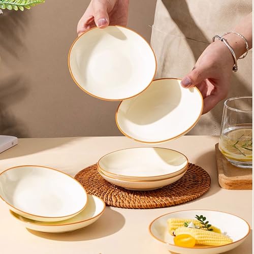 prato de lanche Pratos de cerâmica para petiscos são usados ​​para servir molho soja, sobremesas, saladas, lanches, etc tigela de sopa