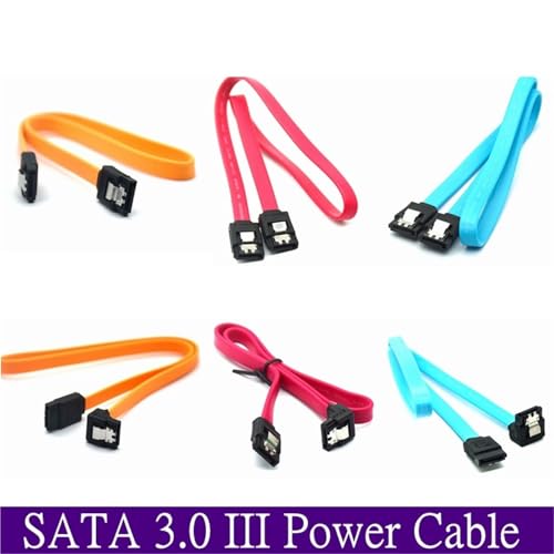 Cable Serial Datos SATA 3.0 45 cm Rojo Flexible miniatura 2
