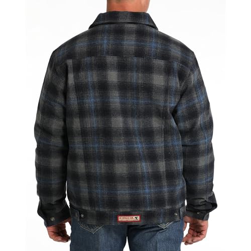 Cinch Men's Plaid Twill Jacket3